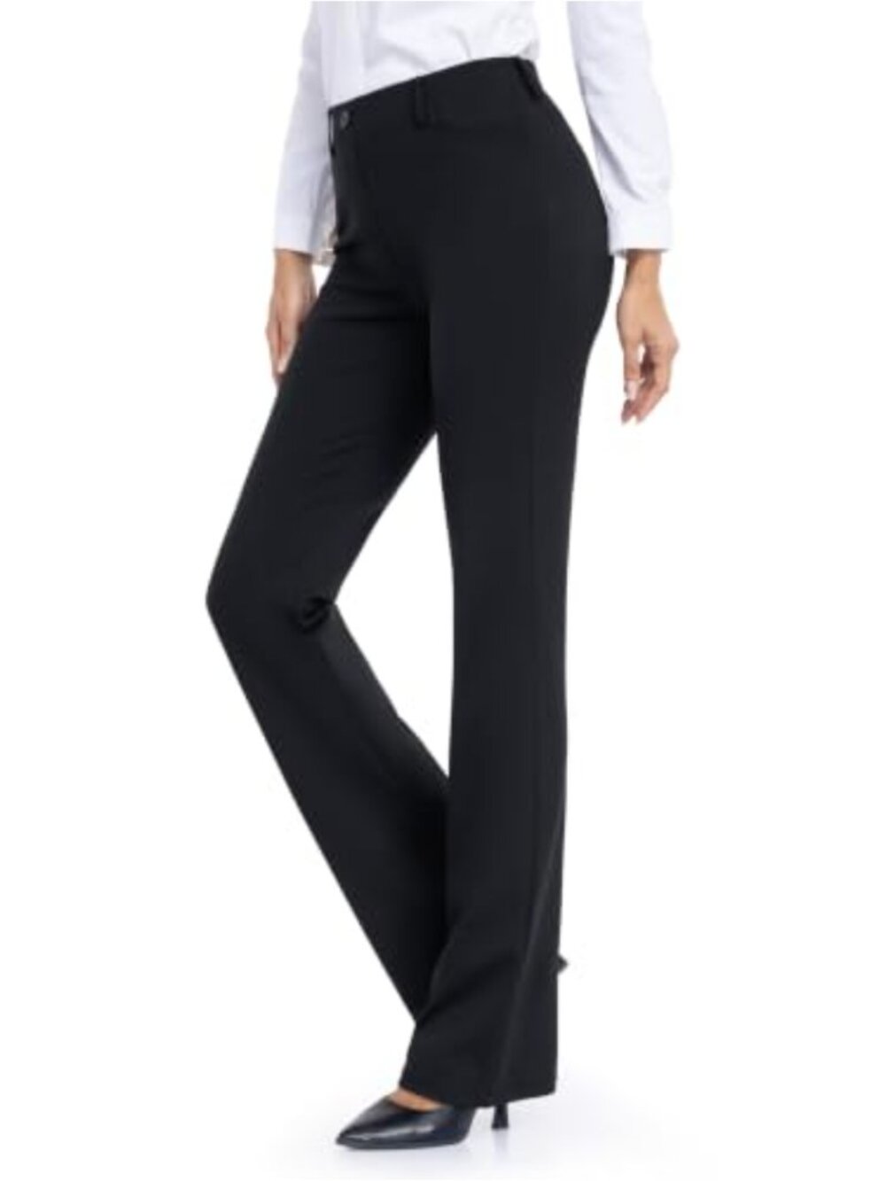 Tall Women's Bootcut Dress Pants Pull-On Stretch Ponte Work Slacks